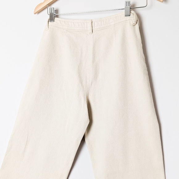 WILFRED  Modern Utility Pant Wide Leg Trouser GD Birch White 2 Aritzia - Picture 13 of 13